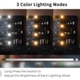 thumbnail image 5 of Yanosaku Vanity With Power Outlet, Vanity Desk With Mirror And 10 LED Lights, 10 Drawers Makeup Vanity With 6 Shelves, Fold-Up Panel, Vanity Table With Chair For Bedroom, 5 of 6