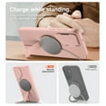 thumbnail image 6 of SURITCH Phone Case for Samsung Galaxy S25 FE, Magnetic Protective Cover with Camera Cover and Adjustable Metal Kickstand, Pink, 6 of 9
