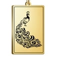 thumbnail image 6 of EUEAVAN Gold Peacock Pendant Stainless Steel Necklace Jewelry, 6 of 7