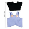thumbnail image 3 of TANYSU Kawaii Doll Clothing Fashion Doll Clothes Outfit Set Soft Fabric Accessories For Dolls Indoor Outdoor Play Pretend Dress Up, 3 of 9
