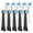 Mix Color, variant on 10 Count Toothbrush Replacement Heads Compatible with Oral B iO 2/3/4/5/6/7/8/9/10, Medium Bristles for Gentle Gum Care, Round Toothbrush Head, 360°Deep Cleaning Rotating Powerhead, Black