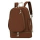 thumbnail image 3 of Mochila de tenis con bolsillo lateral, capacidad para 3 raquetas, para hombre y mujer, ideal para el gimnasio. marrón, 3 of 8