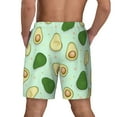 thumbnail image 4 of Balery Avocado Mens Swim Trunks Swim Shorts for Men Quick Dry Inseam Beach Shorts with Compression Liner Pocket-Small, 4 of 9
