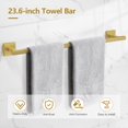 thumbnail image 2 of TQKAG Juego de accesorios de baño de 5 piezas en oro cepillado, 60 cm, SUS304, 2 of 8