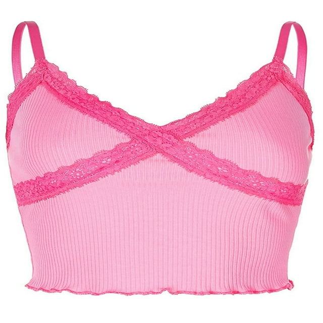 Women Lace Velvet Camisole Thin Straps Bodycon Camis Tops