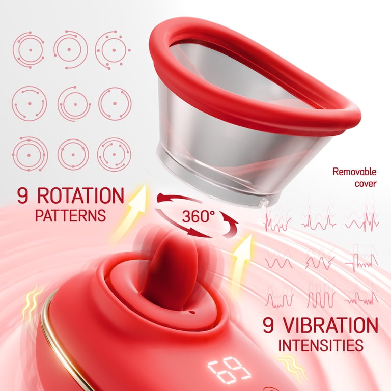 AMOVIBE Adult Toys for Women Sucking Vibrator, 3 Sucking, 9 Tongue Licking  & Vibrating Female Sex Toys Vibrators Nipple Toys,Rose Sex Toys for Women  Pleasure - Walmart.com