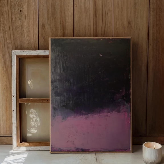 Moody Abstract Purple & Black , Dark Aesthetic Wall Art, Modern Minimalist Textured Print, Bold Contemporary Decor Home And Office UNFRAMED Poster, Wall Art for Decor, Present, 8x12