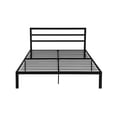 thumbnail image 4 of Cterwk Metal Frame Platform Bed with Headboard Charcoal, Black, 4 of 7