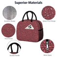 thumbnail image 4 of Insulated Lunch Bag for Women, Floral Print Oxford Fabric Lunch Box, Leakproof Thermal Cooler Tote for Work, School & Picnic, Leopard Animal Print, 4 of 5