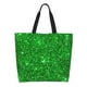 thumbnail image 1 of Balery Green Glitter Bolsa Tote Estilo Estético con Cremalleras, Bolsa de Hombro, Bolsa de Compras Grande y Plegable, 1 of 8