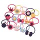 thumbnail image 3 of LNKOO 50 piezas (25 pares) Cintas elásticas para el cabello de colores variados para niñas, bandas de goma suaves, coletas, accesorios para el cabello para niñas, bebés, niños pequeños, adolescentes, 3 of 8