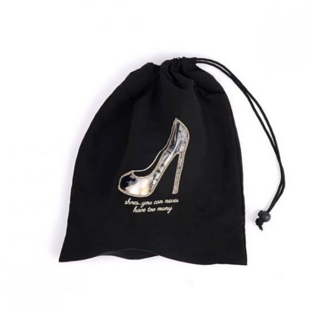 Miamica Black Clear Window Shoe Bag 