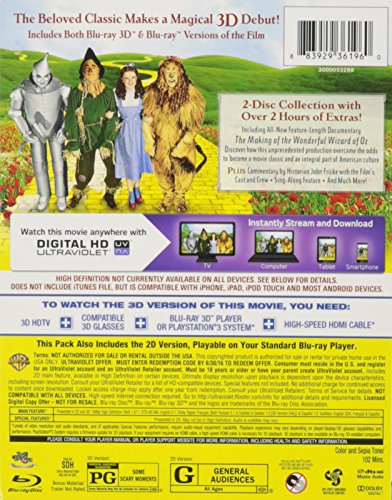 The Wizard Of Oz: 75th Anniversary (Walmart Exclusive) (3D Blu-ray) - image 3 of 3