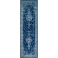 thumbnail image 3 of Unique Loom Bromley Collection Area Rug - Midnight (2' x 6' 9" Runner Navy Blue/Ivory), 3 of 6