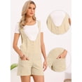 thumbnail image 2 of DARING DIVA Women's Summer Shorts Overalls Loose Jumpsuit X-Small Khaki, 2 of 6
