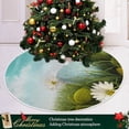thumbnail image 6 of FMSHPON Easter EggsDaisies Xmas Christmas Tree Skirt Stand Mat for Holiday Party Decoration Indoor Outdoor 36 inches, 6 of 6