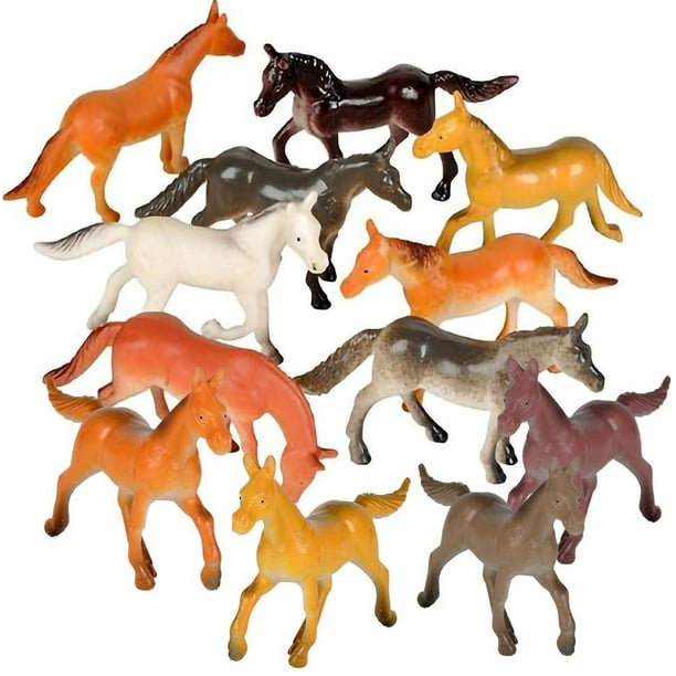 Small horse figurines plastic discount