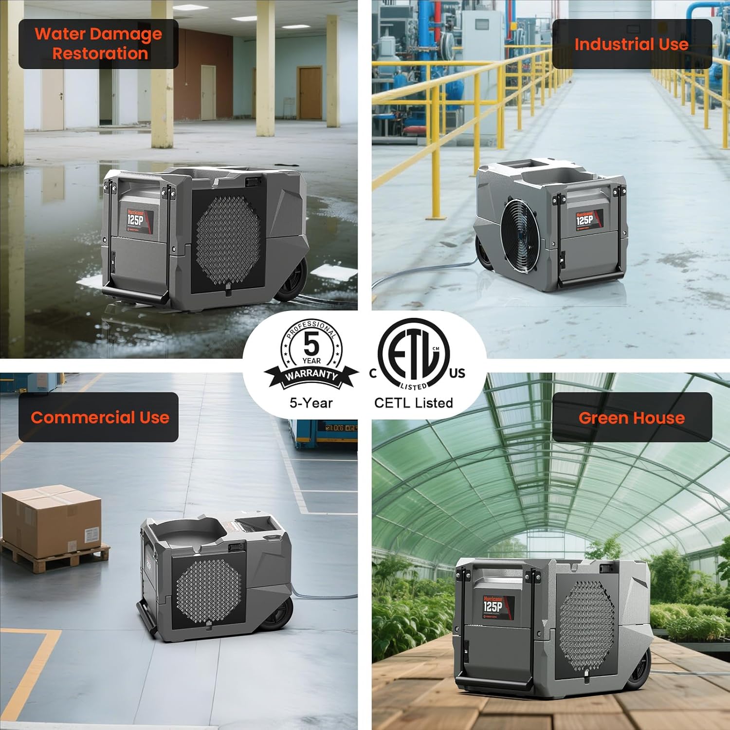 Abestorm 264 PPD Commercial Dehumidifiers with Pump and Drain Hose, Up to 3,000 Sq.Ft,Portable Industrial Dehumidifiers for Large Space, Basement, Home and Garage, Auto Defrosting