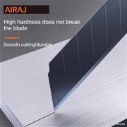 AIRAJ 3Pcs Stainless Steel Telescopic Art Knife, 6-in-1 Multifunctional Wallpaper Knife, Foldable Blade, Not Easy to Rust, Durable, Industrial Grade Large Thickened Knife