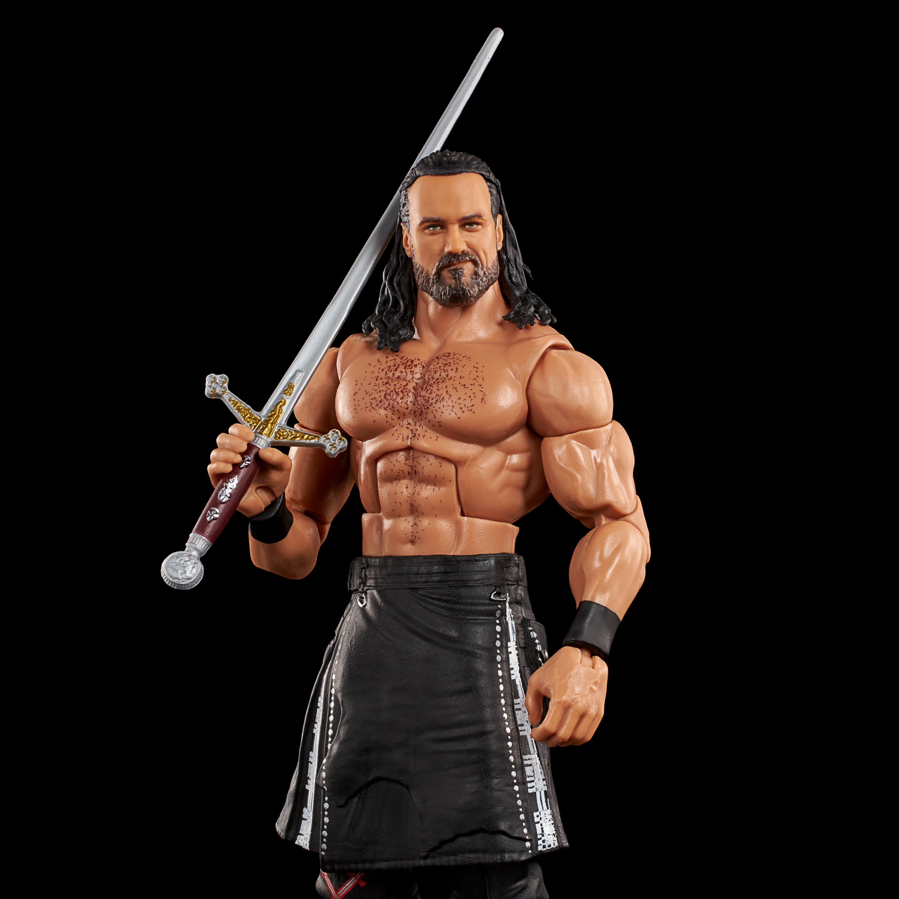 WWE Elite Poseable Action Figure Drew McIntyre with 25 Points of Articulation & Accessory