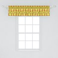 thumbnail image 2 of Ambesonne African Window Valance, Funny Giraffes Flowers Art, 54" X 12", Earth Yellow Pale Orange, 2 of 3