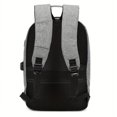 thumbnail image 5 of 1pc Casual Men's Backpack, Oxford Cloth Simple USB Rechargeable Computer Backpack, Multifunctional Large Capacity Student School Bag, Outdoor Travel Bag With Earphone Hole, 5 of 5