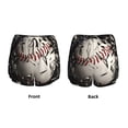 thumbnail image 5 of Lsque Baseball Breaking Glass Printed Women's Running Shorts with Liner Pockets,Elastic Quick Dry Workout Athletic Gym Yoga Shorts,Womens High Waist Shorts-, 5 of 9