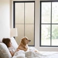 thumbnail image 2 of Beige Brown Ombre Window Privacy Film, Modern Abstract Art Gradient Aesthetics Static Cling UV Sun Blocking Heat Control Window Tint, Non-Adhesive One Way Windows Privacy Cover 29.5''x78.7'', 2 of 7
