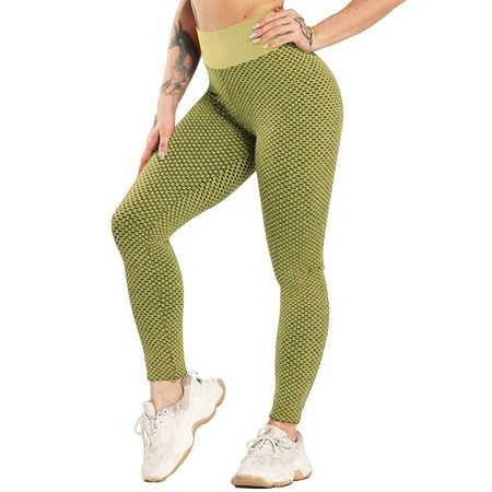 

Charella Womens Fashion Stretch Yoga Leggings Fitness Running Gym Trousers Active Pants Yellow XXL