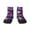 1 Black, variant on Paint Butterflies Pattern Quarter Crew Socks,Toe Seamed Ankle Socks,Cotton Cushioned Breathable Athletic Crew Sports Socks