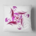 thumbnail image 2 of Designart Rotation of Small Universe Purple Flower - Floral Throw Pillow - 16x16, 2 of 5