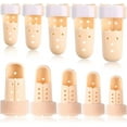 thumbnail image 1 of Finger Splints Set, 10pcs Finger Extension Splint Finger Splint Mallet Finger Support Adjustable Finger Immobilizer, 1 of 4
