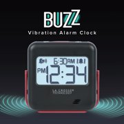 La Crosse Technology Buzz Digital Alarm clock with Vibration and Loud Sound, 617-147