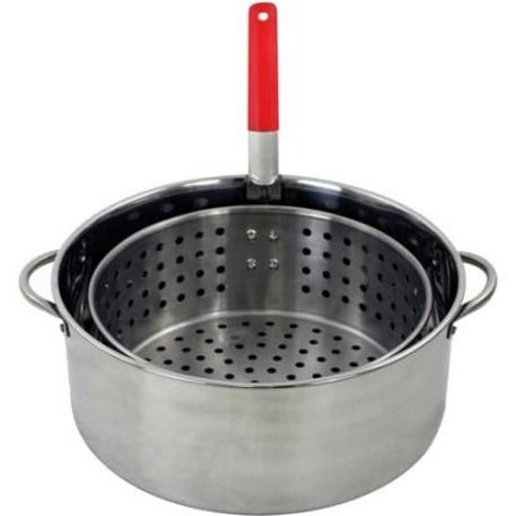 Chard 10.5 Quart Aluminum Pot with Strainer Basket