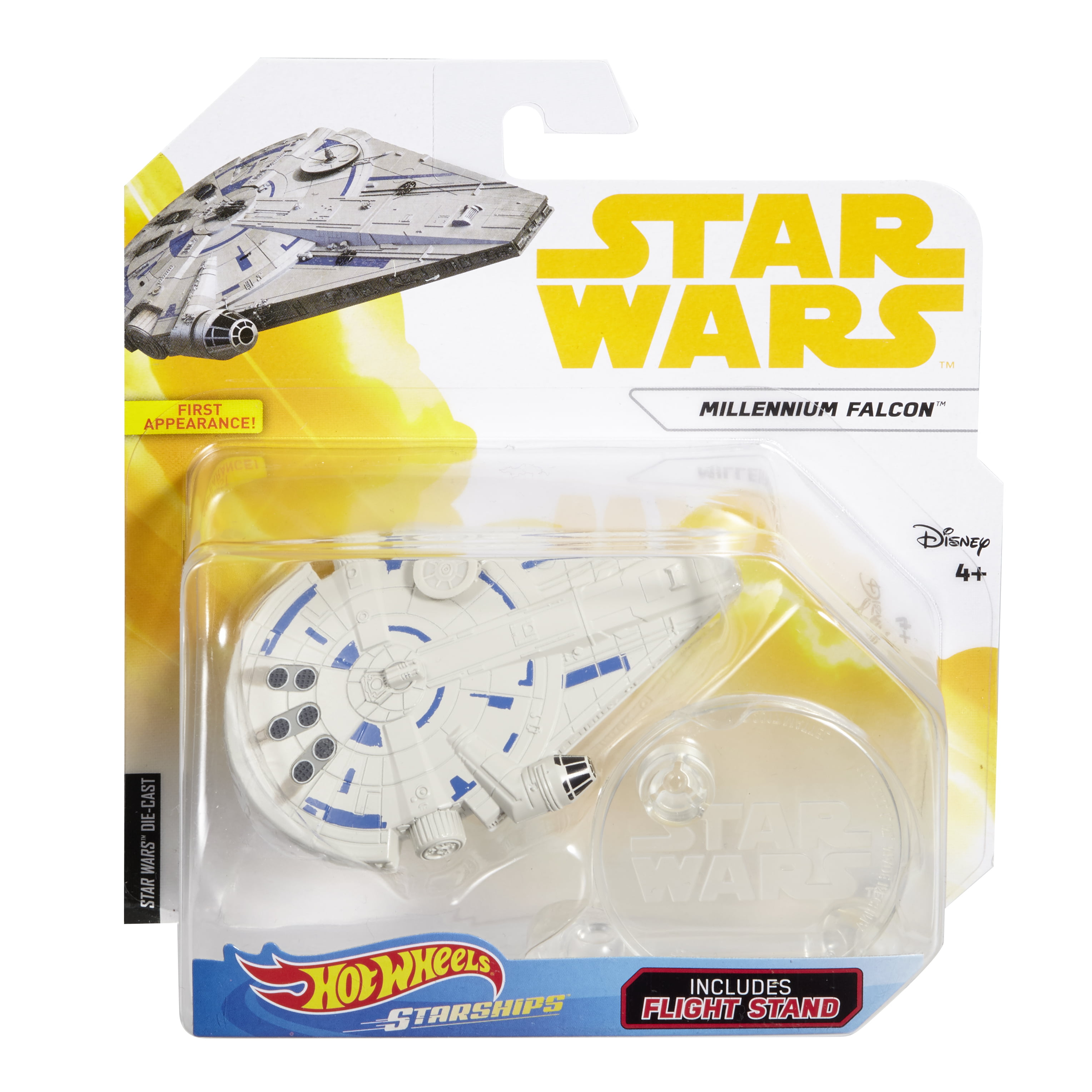Hot Wheels Star Wars TIE Millennium Falcon Star Ship Plane Mattel Ages 4 Toy 