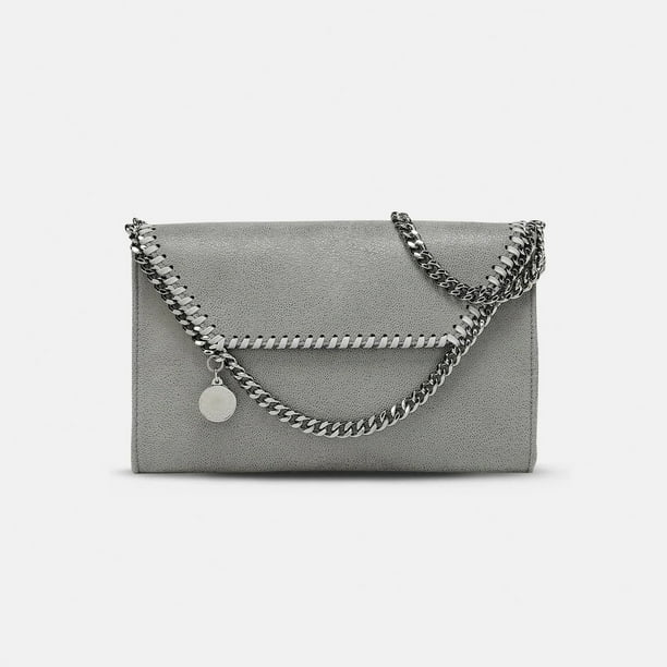 Stella Cartera Bolso Crossbody Bolsos De Cadena De Plata Gris
