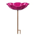 thumbnail image 4 of Handmade Metal Flower Garden Stake With Bird Bath and Pollinator Water Station Bath For Garden Metal Water Feeder With Flower Design For Outdoor Yard Decor-E, 4 of 4