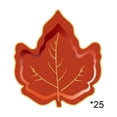 thumbnail image 2 of Qjidjing 25Pcs 7 Inch Disposable Maple Paper Plates for Halloween, Fall Harvest Thanksgiving Dinner Party Supplies, 2 of 6