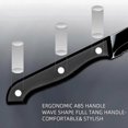 thumbnail image 5 of MYVIT Black Steak Knives Set of 8,Sharp Stainless Steel Serrated Steak Set for Kitchen,Dishwasher Safe Meat Cutting Knife with Giftbox, 5 of 10