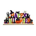 thumbnail image 2 of Halloween Decorations-Happy Halloween Sign Wooden for Home Letter Tabletop Decorations with Ghost Bat Skull Pumpkin Cutout Word Table Centerpiece for Home Tiered Tray Centerpiece Mantel Shelf, 2 of 8