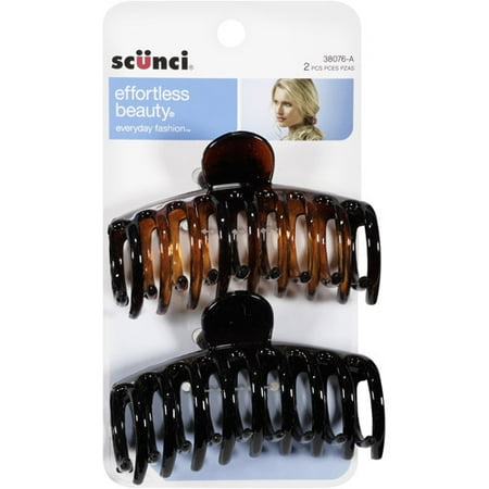 scunci claw clips effortless barrel count beauty