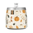 thumbnail image 7 of Yayeee Ashtray with Lid for Cigarette Smokeless Stainless Steel Home Ash Holder, Beige Fall Pumpkin, 7 of 7