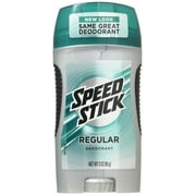 Speed Stick by Mennen Deodorant, Regular 3 oz (Pack of 4)