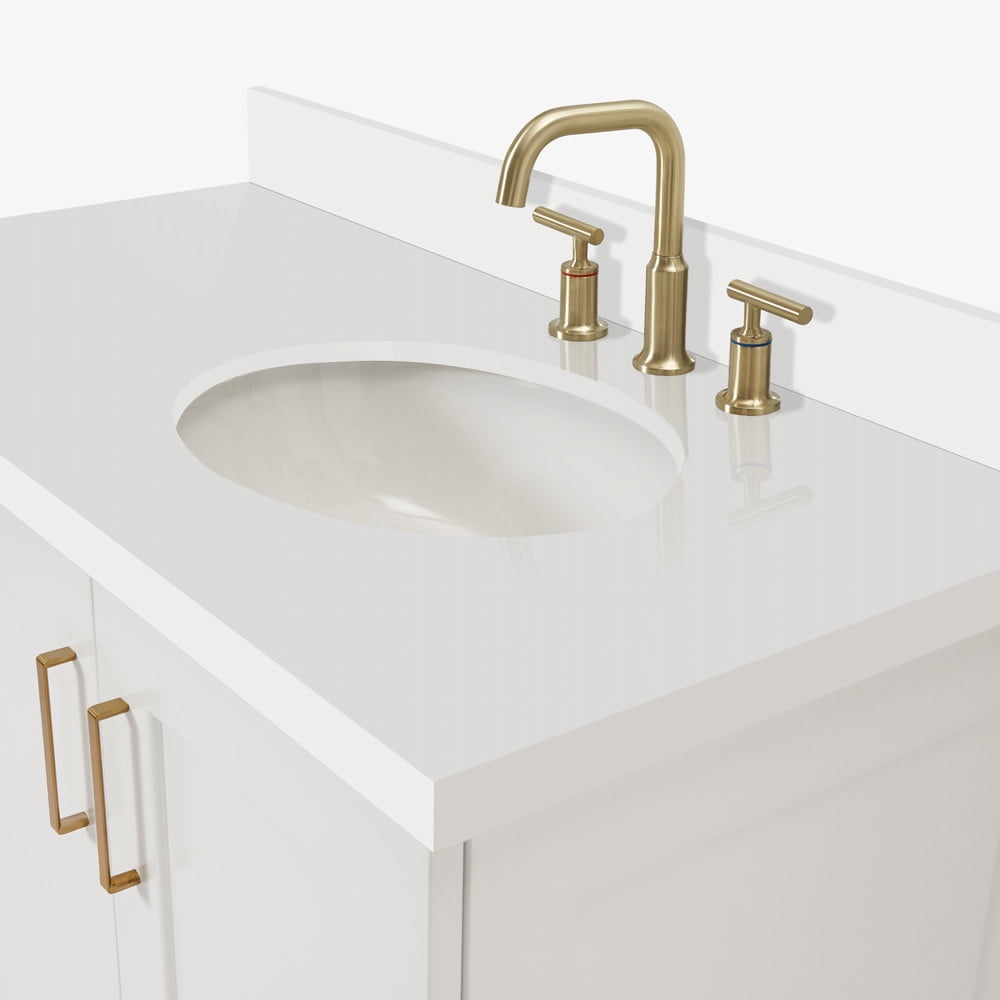 ARIEL TAYLOR 43 IN. RIGHT OFFSET SINGLE OVAL SINK VANITY IN MIDNIGHT BLUE