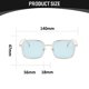 thumbnail image 2 of Gafas de sol con montura cuadrada de moda de estilo coreano, gafas de sol retras de moda, hechas de metal, 2 of 5