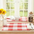 thumbnail image 3 of Better Homes & Gardens Farma Fabric Placemat, Red, 4 Piece, 3 of 5