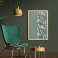 thumbnail image 2 of Bohem Wall Art with Frame, Floral Theme Romantic Spring Flowers and Leaves Graphic Nature Pattern, Printed Fabric Poster for Bathroom Living Room, 23" x 35", Green Reseda Green, by Ambesonne, 2 of 2