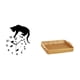 thumbnail image 5 of Reloj colgante silencioso con forma de gato y cesta de frutas tejida, con mecanismo silencioso para sala de estar, comedor, , escuela, es, 5 of 8