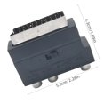 thumbnail image 6 of T-HOTLYST 21PIN to 3RCA Female Adapter with On/Off Button for SCART Conversion Connect Satellite TV, Video Recorder, and More, 6 of 10