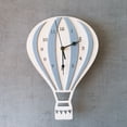 thumbnail image 6 of Grandest Birch Nordic Style Hot Air Balloon Shape Wooden Mute Wall Clock Kid Bedroom Home Decor Hot Air Balloon Shape Lovely Mute, 6 of 8